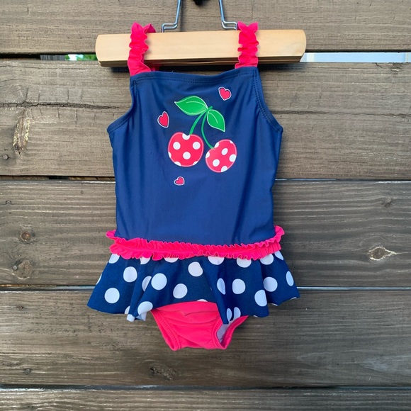 Cherry ruffle swimsuit - Picture 1 of 5